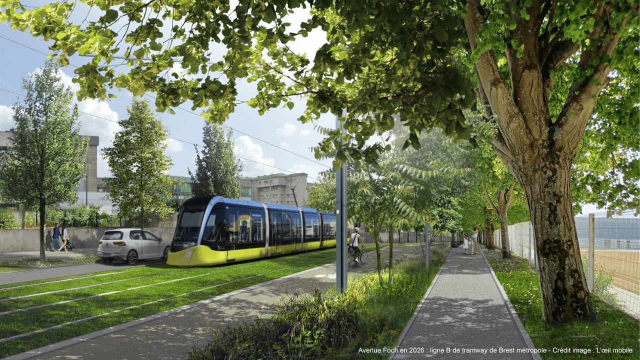 Tramway de Brest Ligne B : Essais, tracé et calendrier de mise en service
