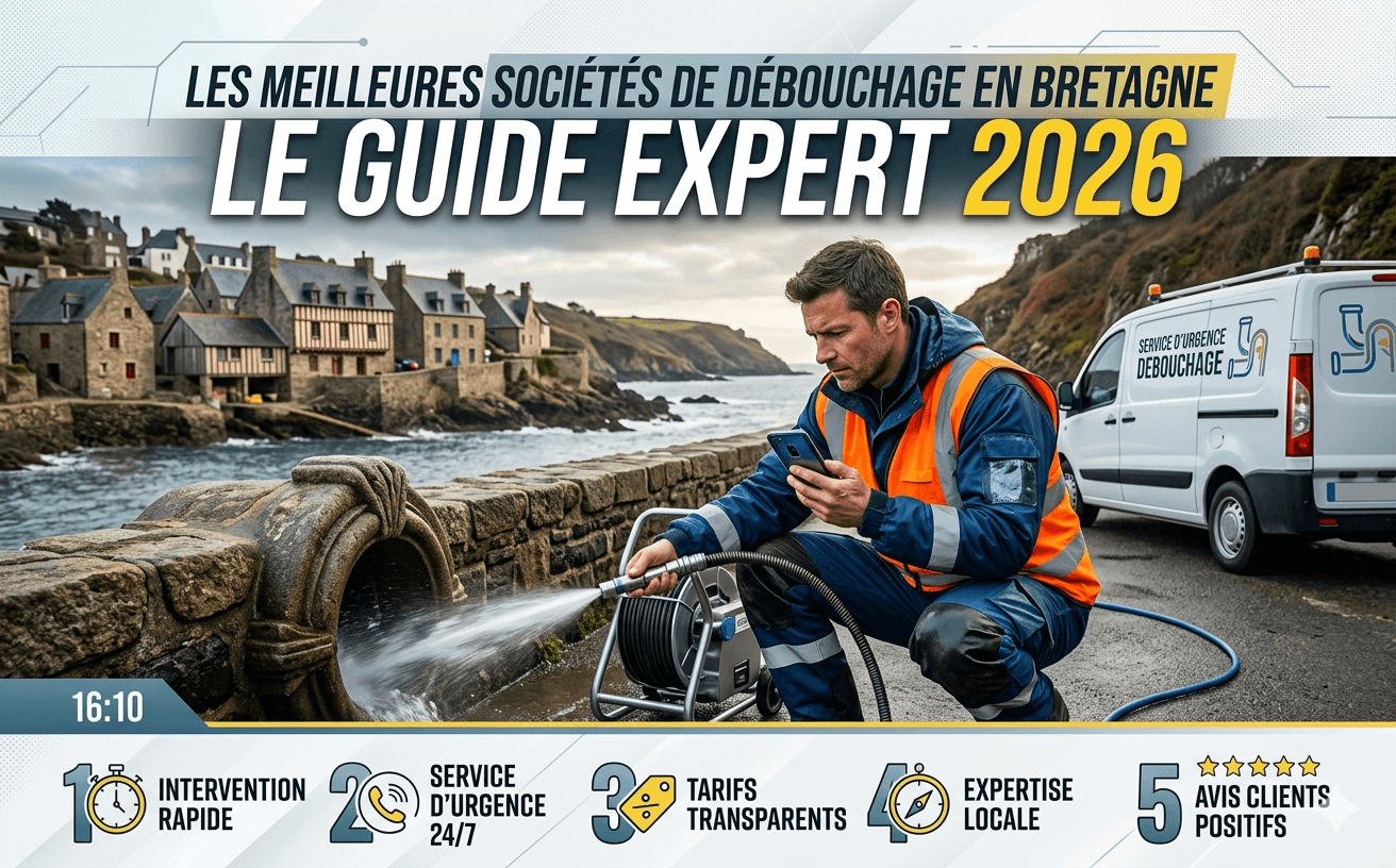 Les meilleures sociétés de débouchage en Bretagne : le guide expert 2026